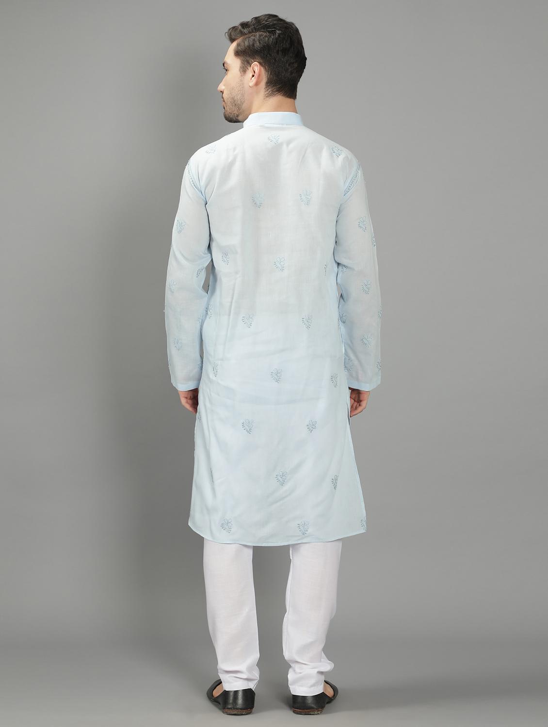 embroidered long kurta - 18602036 - Standard Image - 2