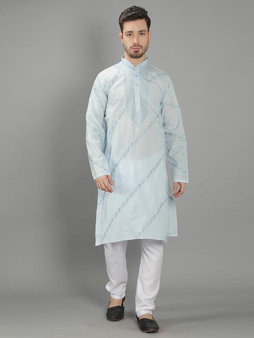 embroidered long kurta - 18602037 - Standard Image - 0