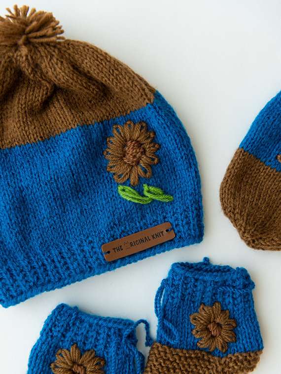 boys self design hat, gloves and shoes combo set  - 18602349 -  Standard Image - 2