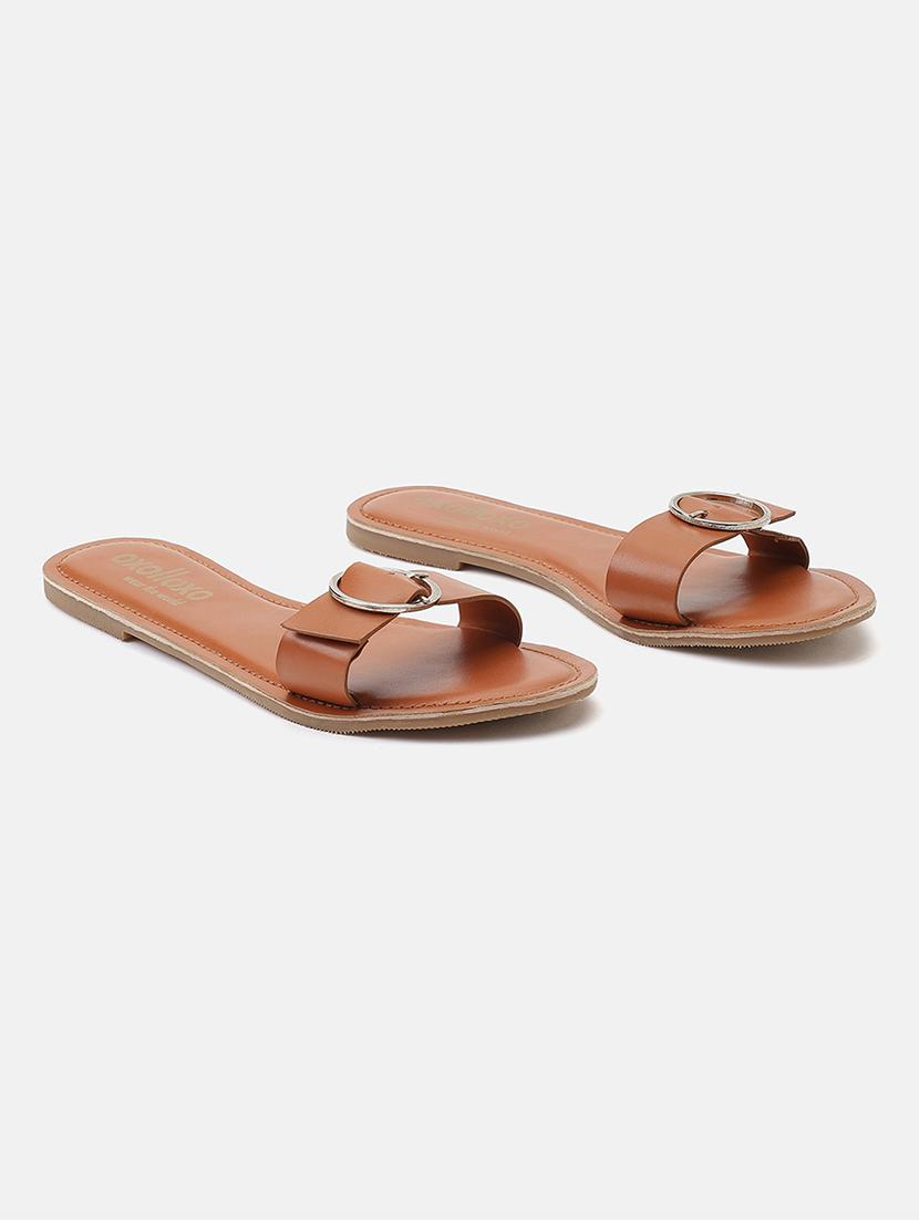women solid slip on sandal - 18602452 - Zoom Image - 0