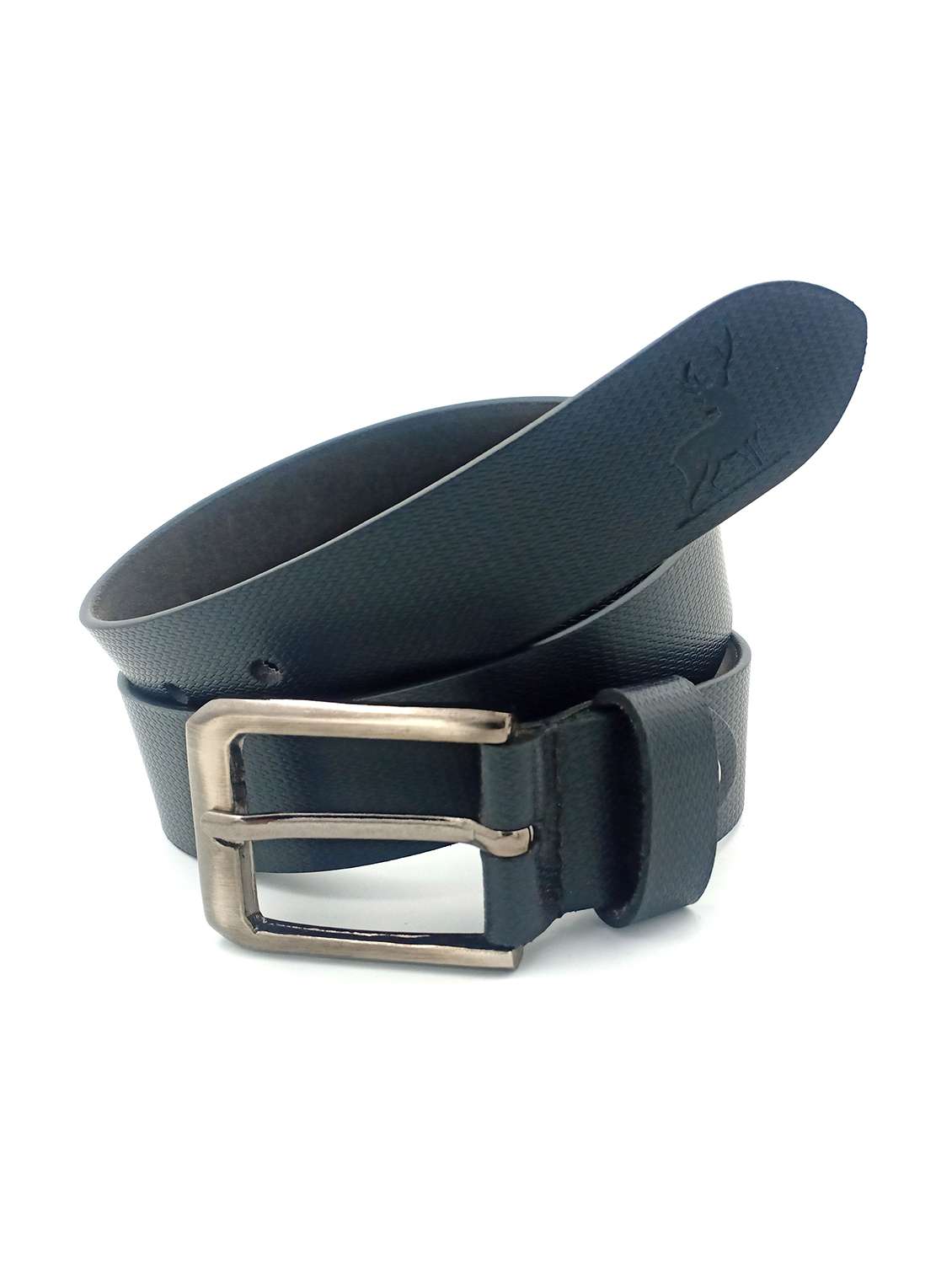 black leather belt