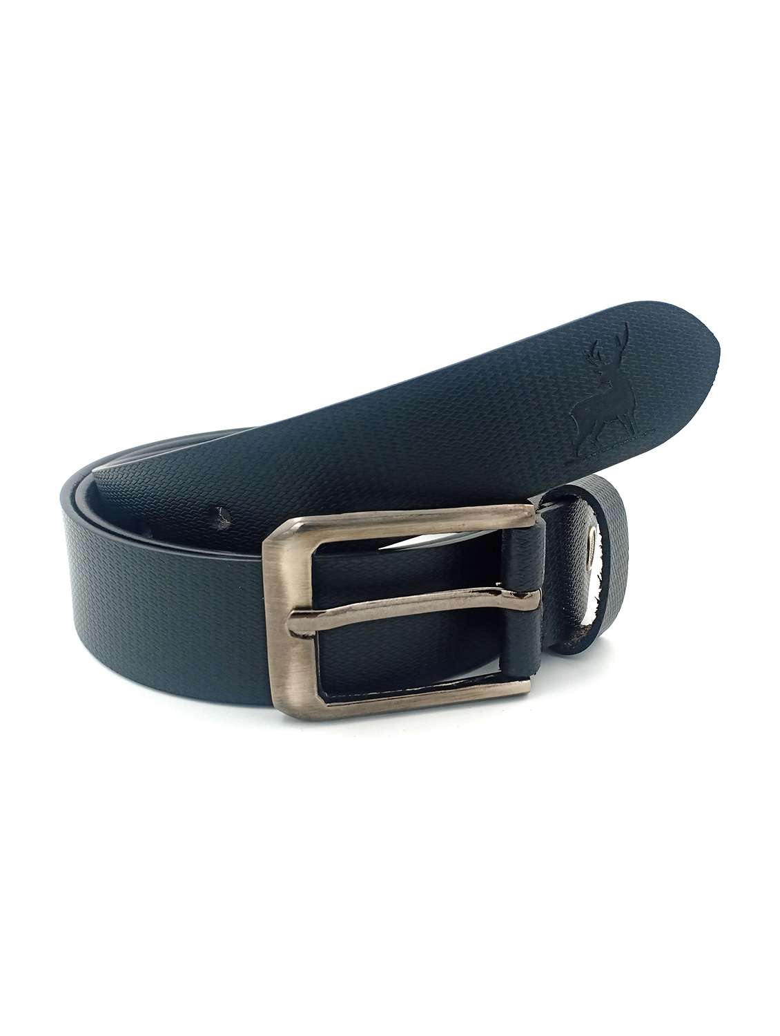 black leatherette belt