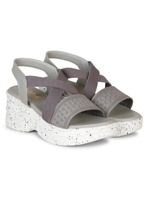 women grey one toe wedge - 18606089 -  Standard Image - 0