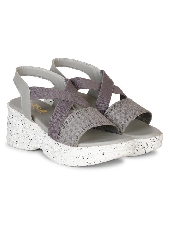women grey one toe wedge - 18606089 -  Zoom Image - 0