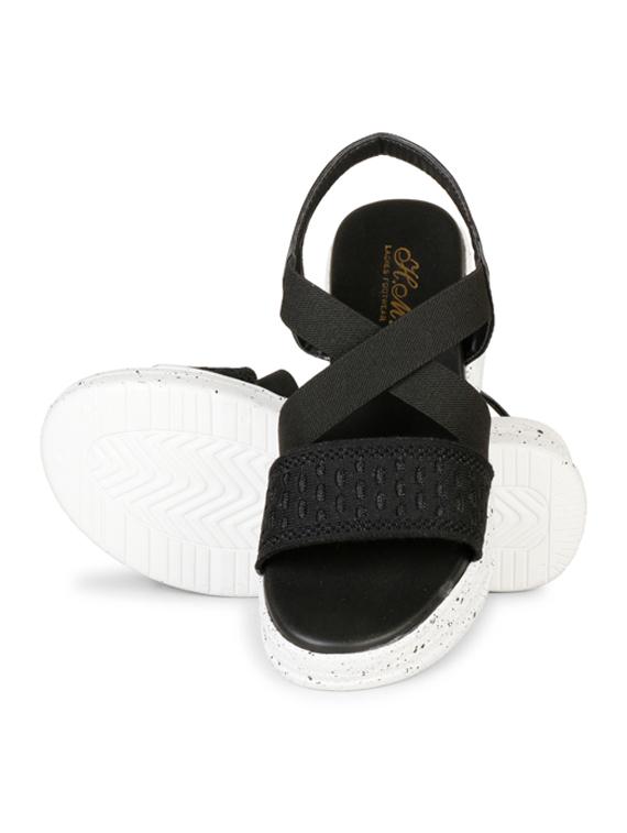women black one toe wedge - 18606090 - Standard Image - 2