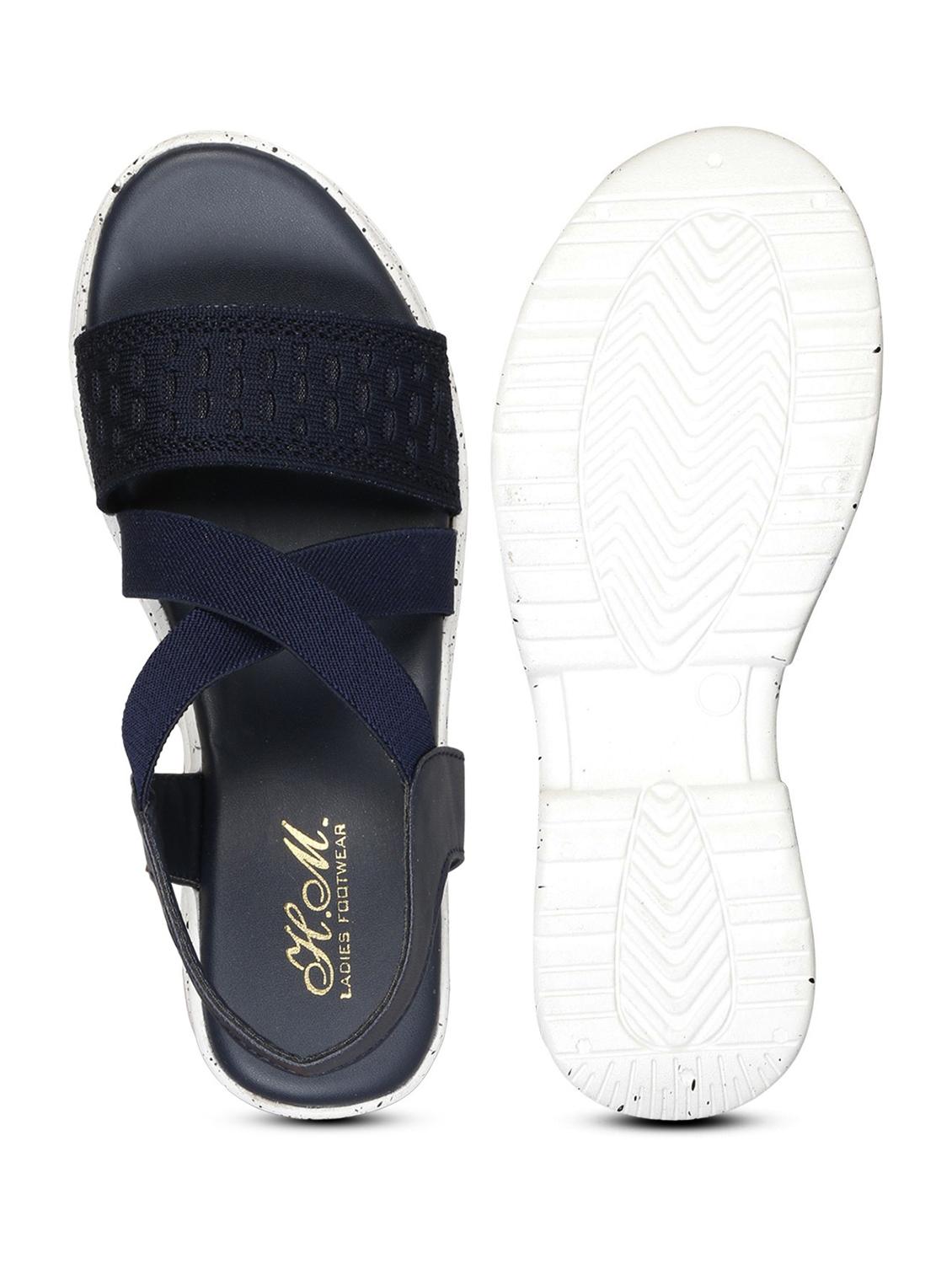women blue back strap wedge - 18606125 - Standard Image - 2