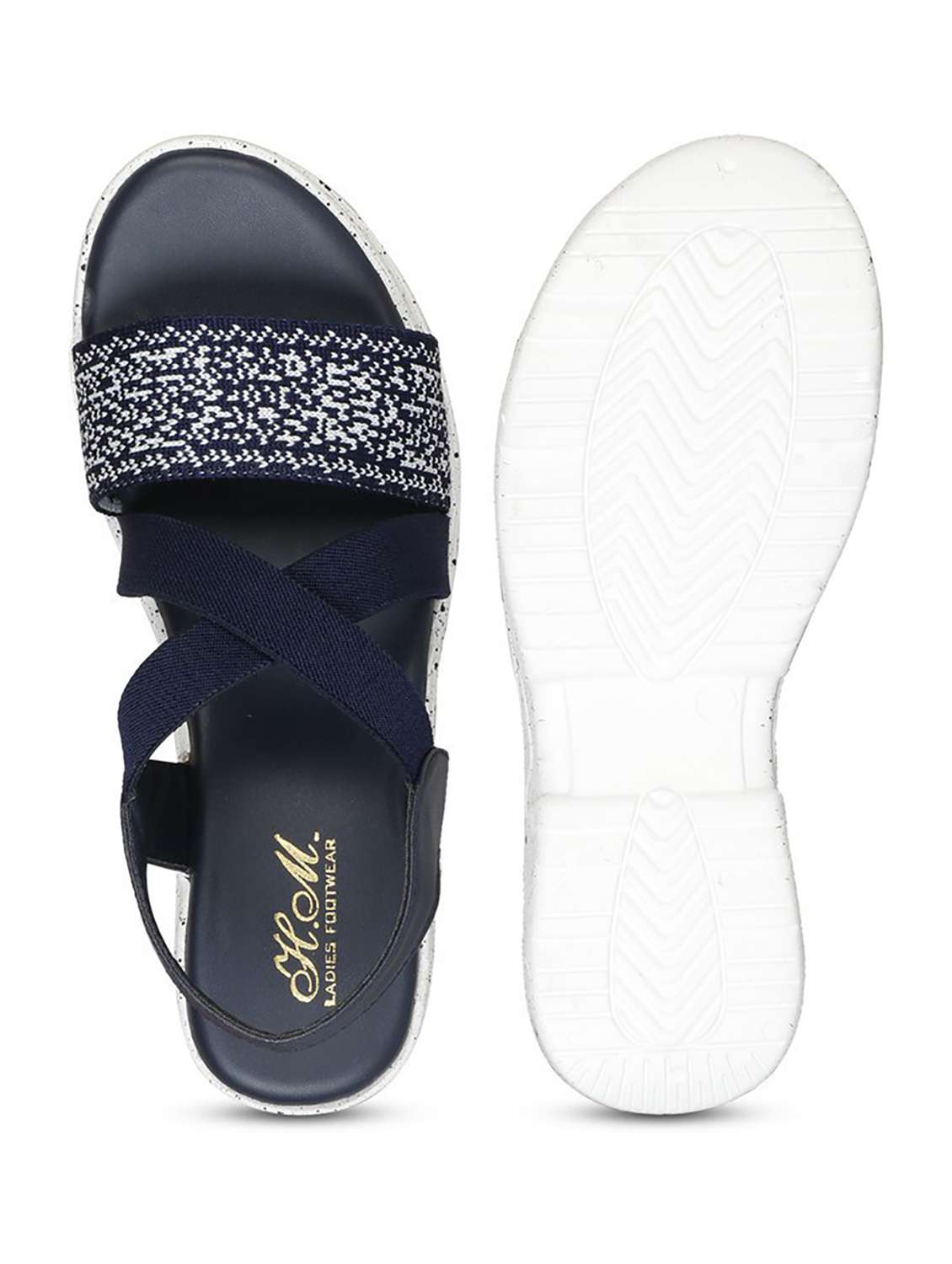 women printed back strap wedge - 18606138 -  Standard Image - 2