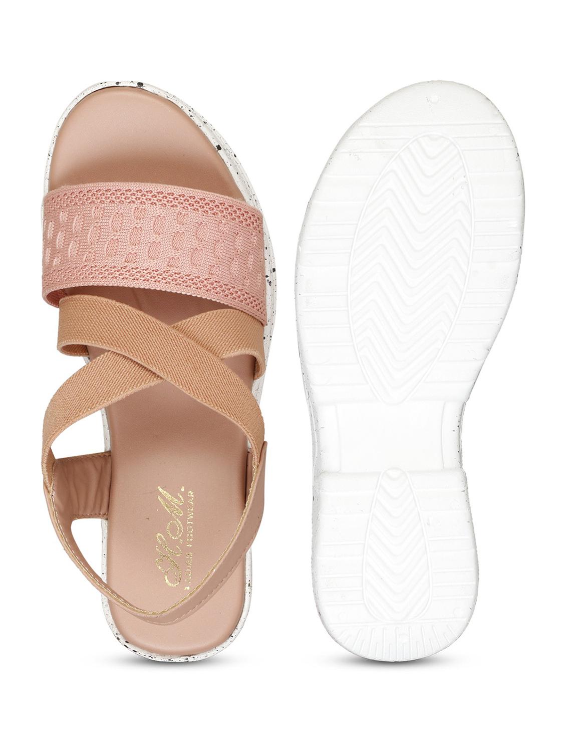women solid back strap wedge - 18606142 - Standard Image - 2