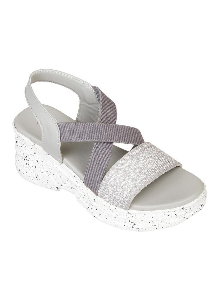 women grey back strap wedge - 18606164 - Zoom Image - 0