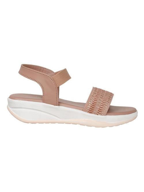 women pink back strap wedge - 18606169 - Standard Image - 0