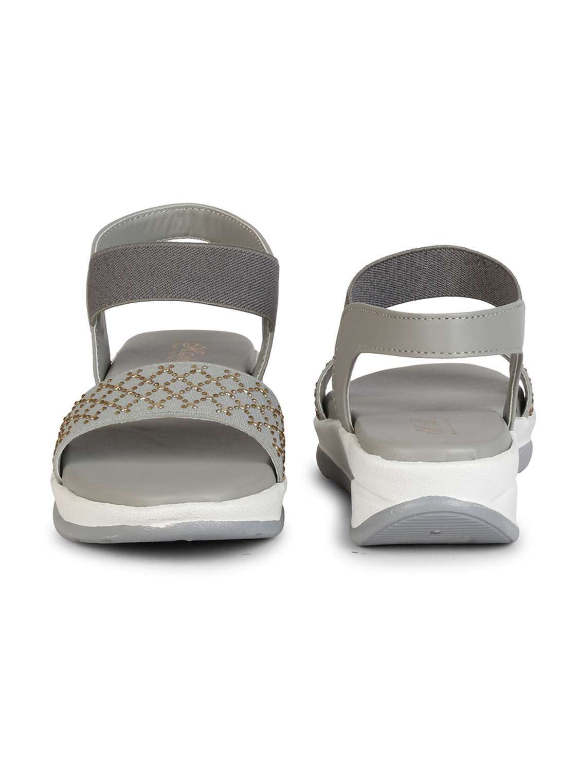 women embellished back strap wedge - 18606193 -  Standard Image - 2