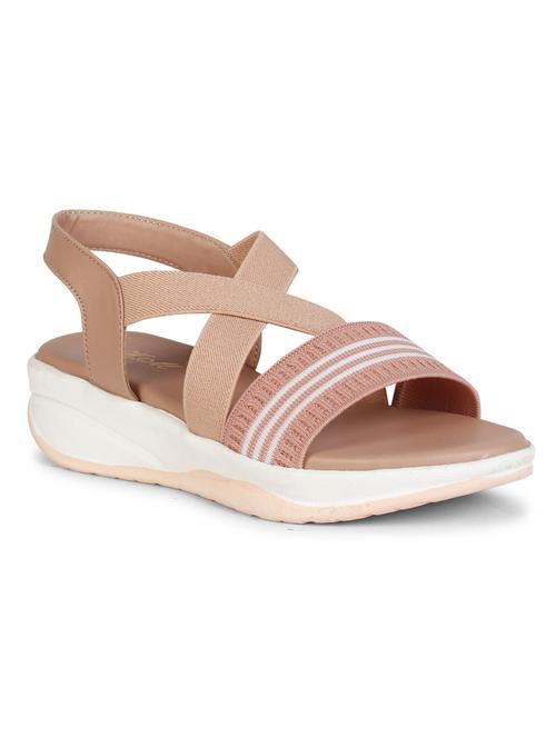 women striped back strap wedge - 18606196 -  Standard Image - 0