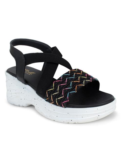 women embellished back strap wedge - 18606204 -  Standard Image - 0