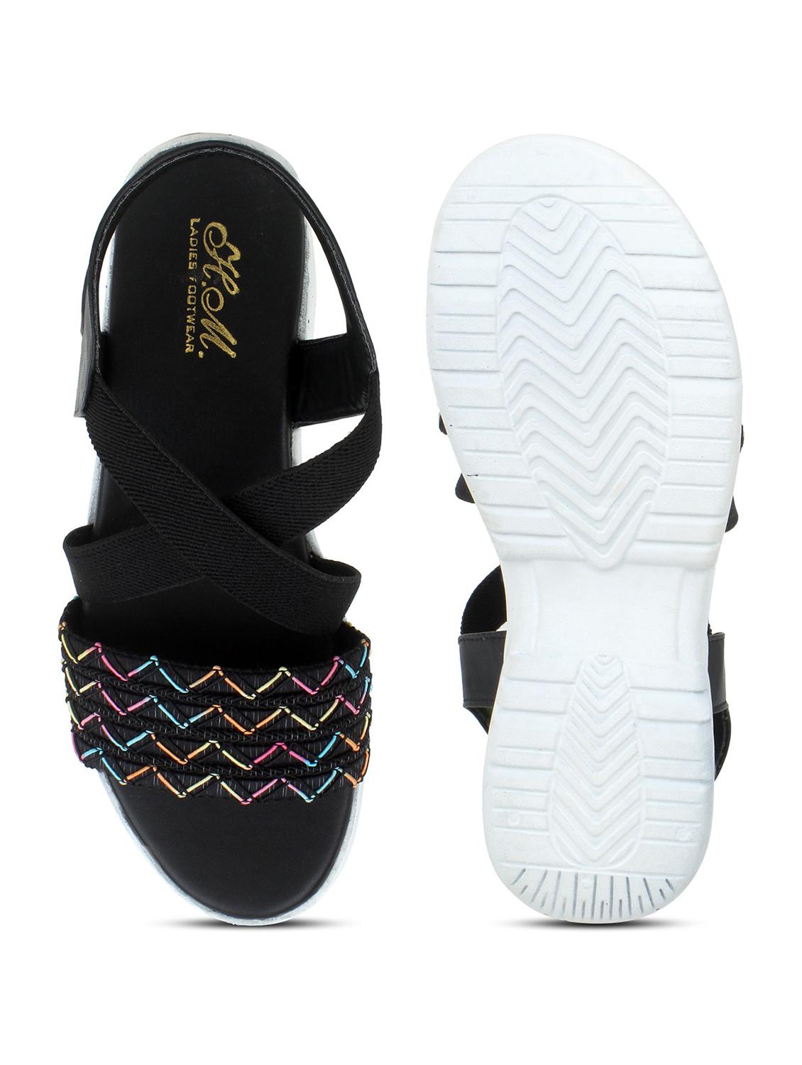 women embellished back strap wedge - 18606204 - Standard Image - 2