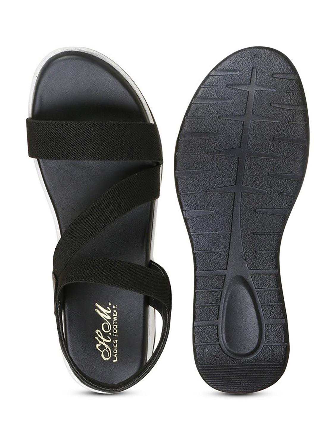 women solid back strap wedge - 18606212 - Standard Image - 2
