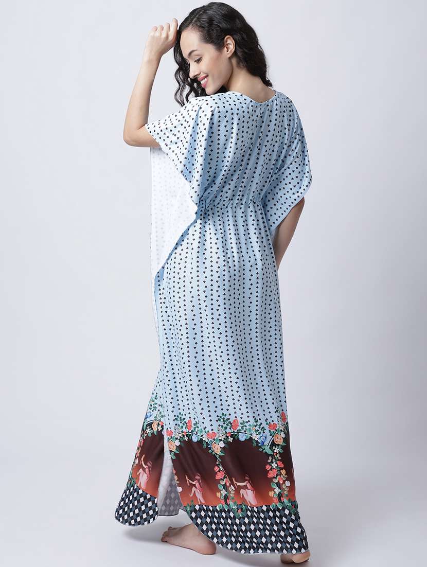 v-neck printed nighty  - 18607423 -  Standard Image - 2