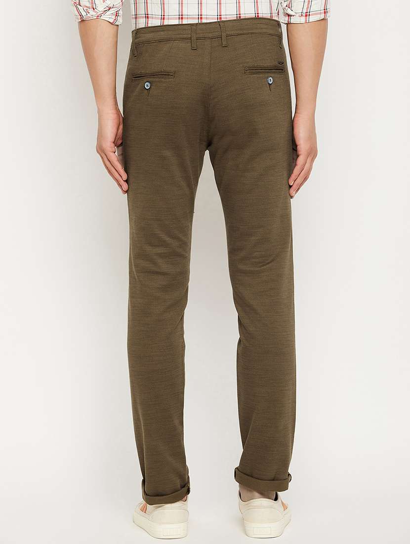 solid flat front casual trouser - 18614477 -  Standard Image - 2