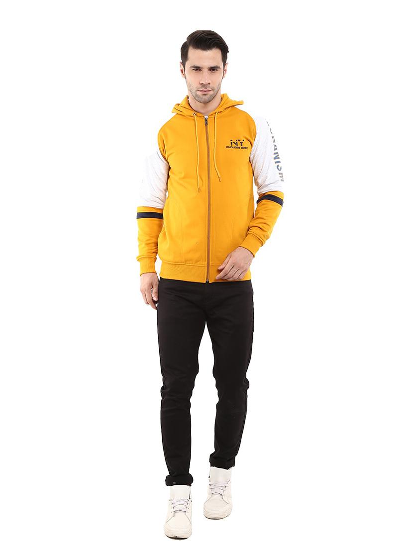 hooded neck printed jacket - 18615101 - Standard Image - 2