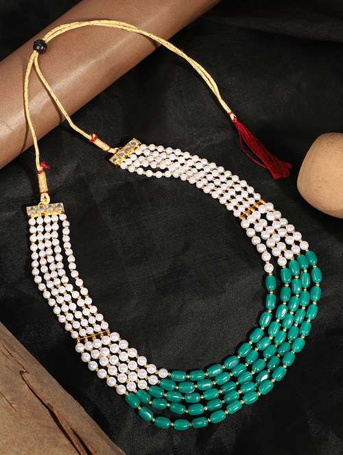 gold brass long necklace - 18615261 - Standard Image - 0