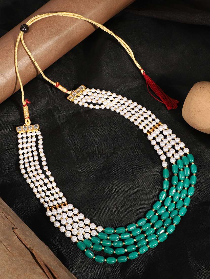 gold brass long necklace - 18615261 - Zoom Image - 0
