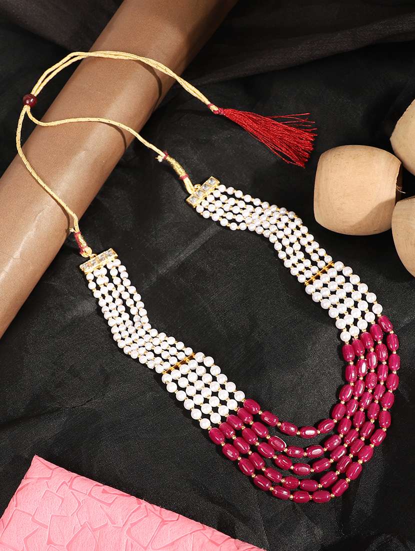 gold brass long necklace