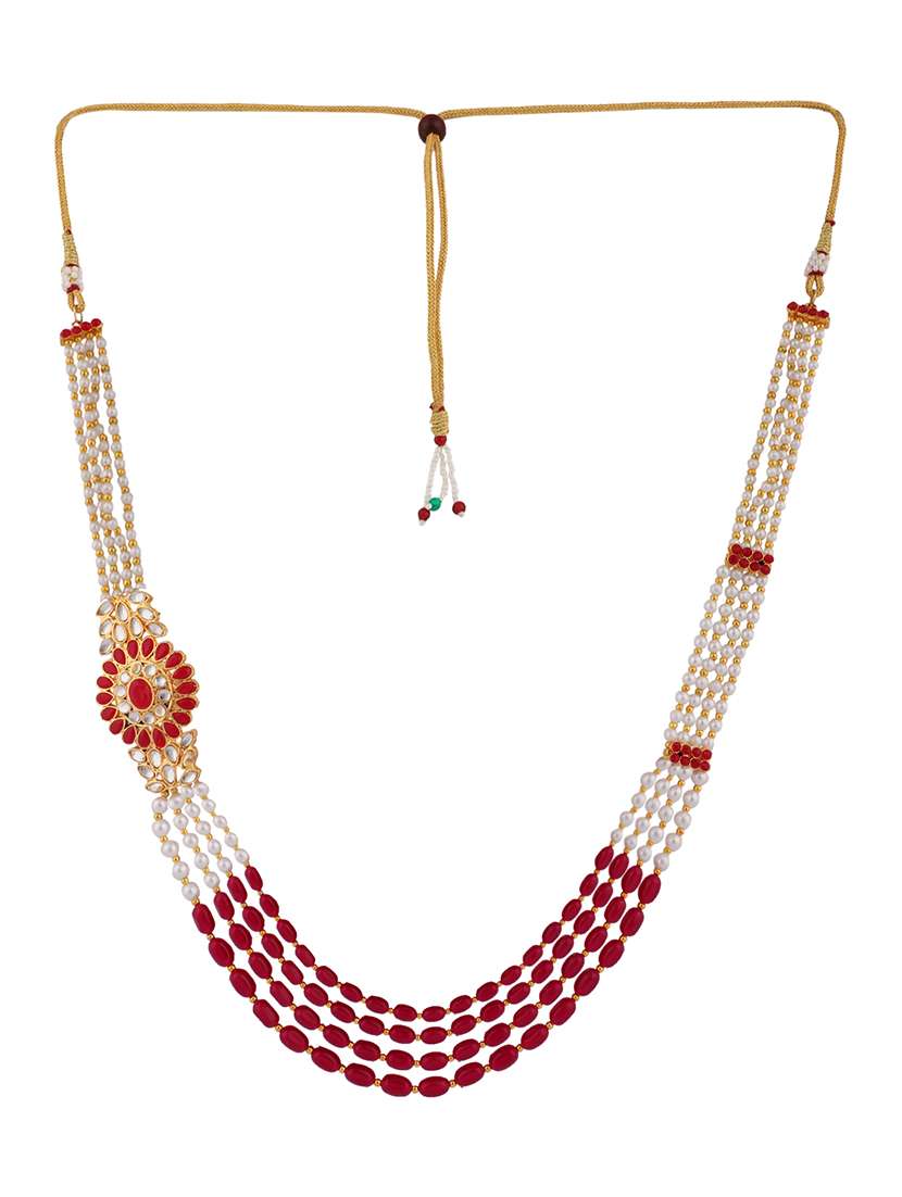 gold brass long necklace - 18615263 -  Standard Image - 2