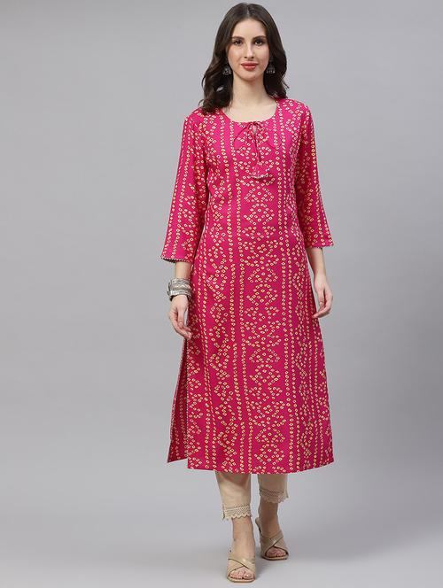 women's straight kurta - 18615779 - Standard Image - 0