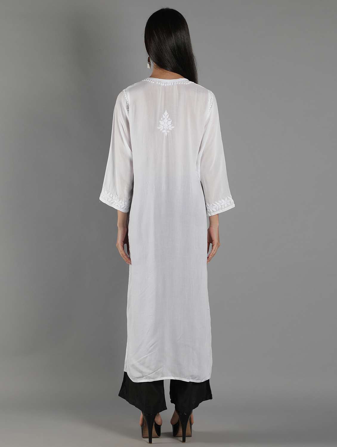 women's straight kurta - 18616426 - Standard Image - 2