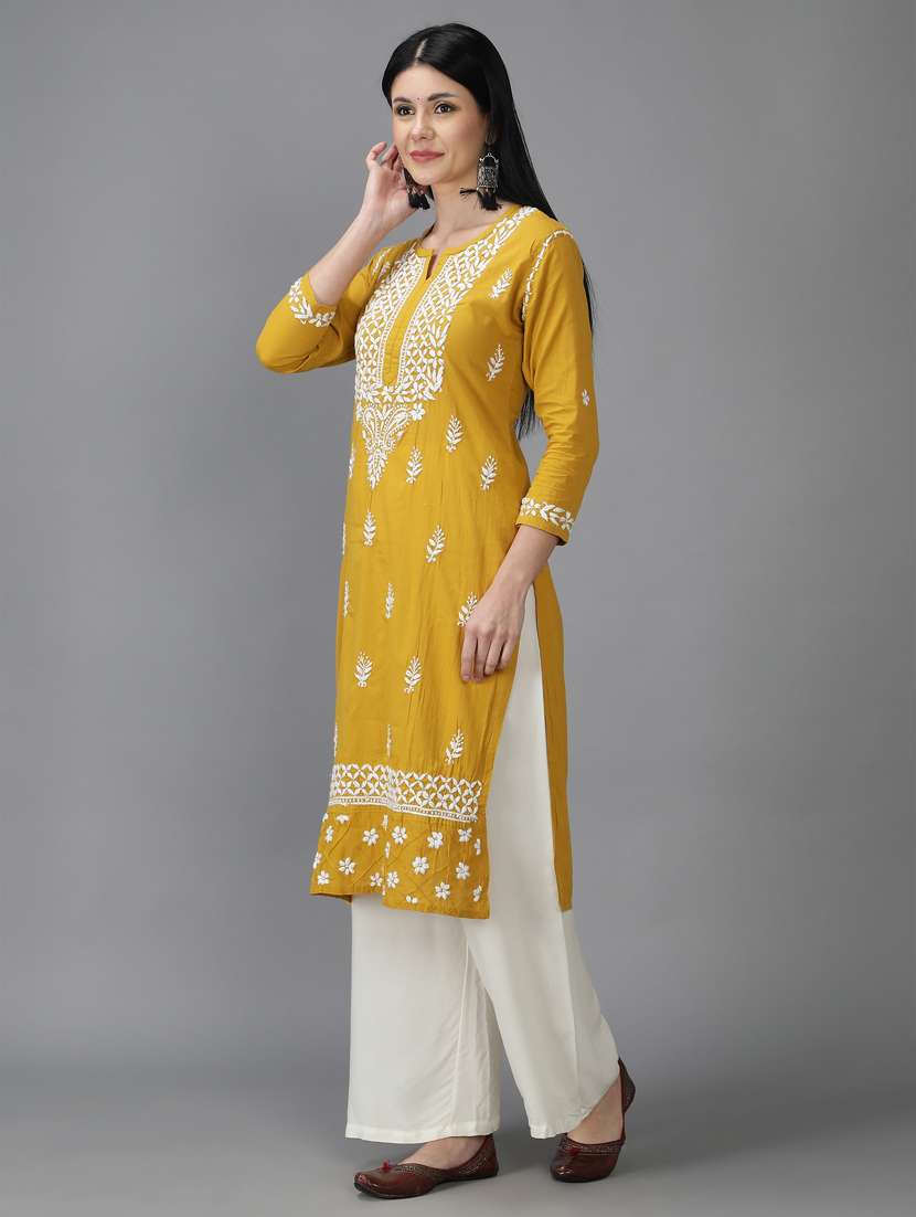 Women's Straight Kurta - 18616448 -  Standard Image - 2