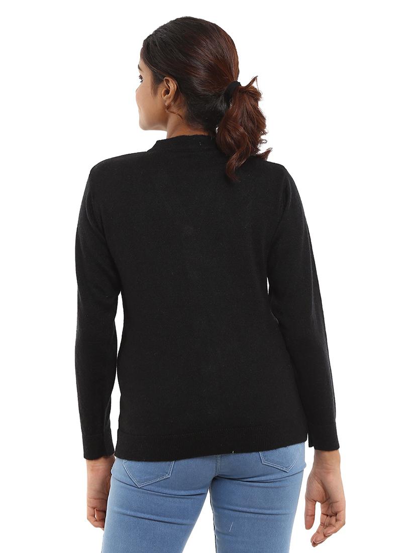 v-neck solid cardigan - 18616747 - Standard Image - 2