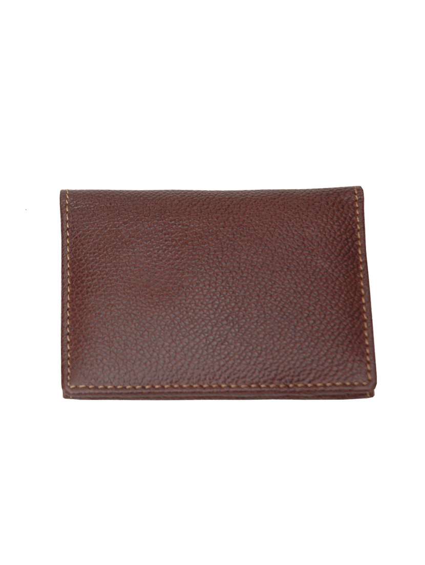 brown leather card holder