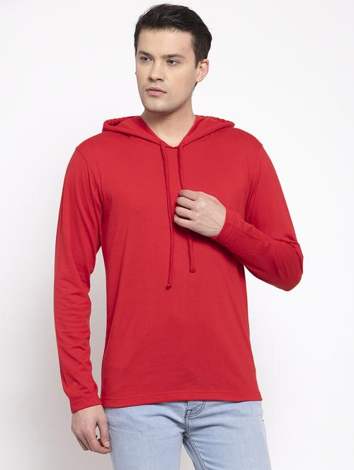 solid hooded t-shirt - 18618146 -  Standard Image - 0