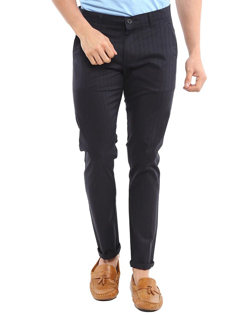 black striped chinos casual trouser