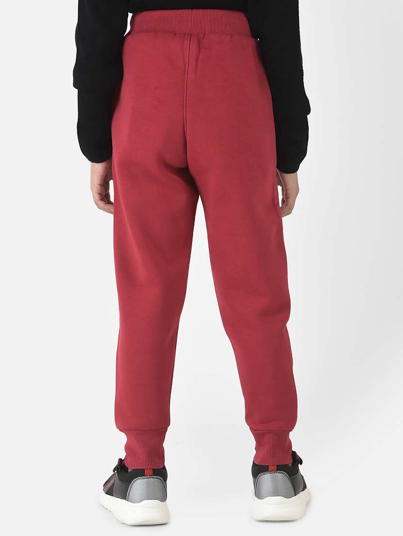 red cotton blend jogger trouser - 18620942 -  Standard Image - 2