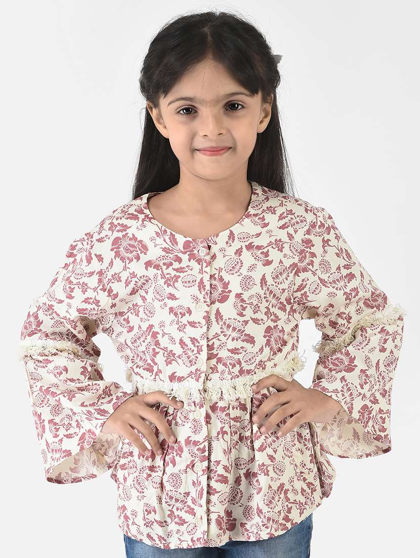 girls round neck top
