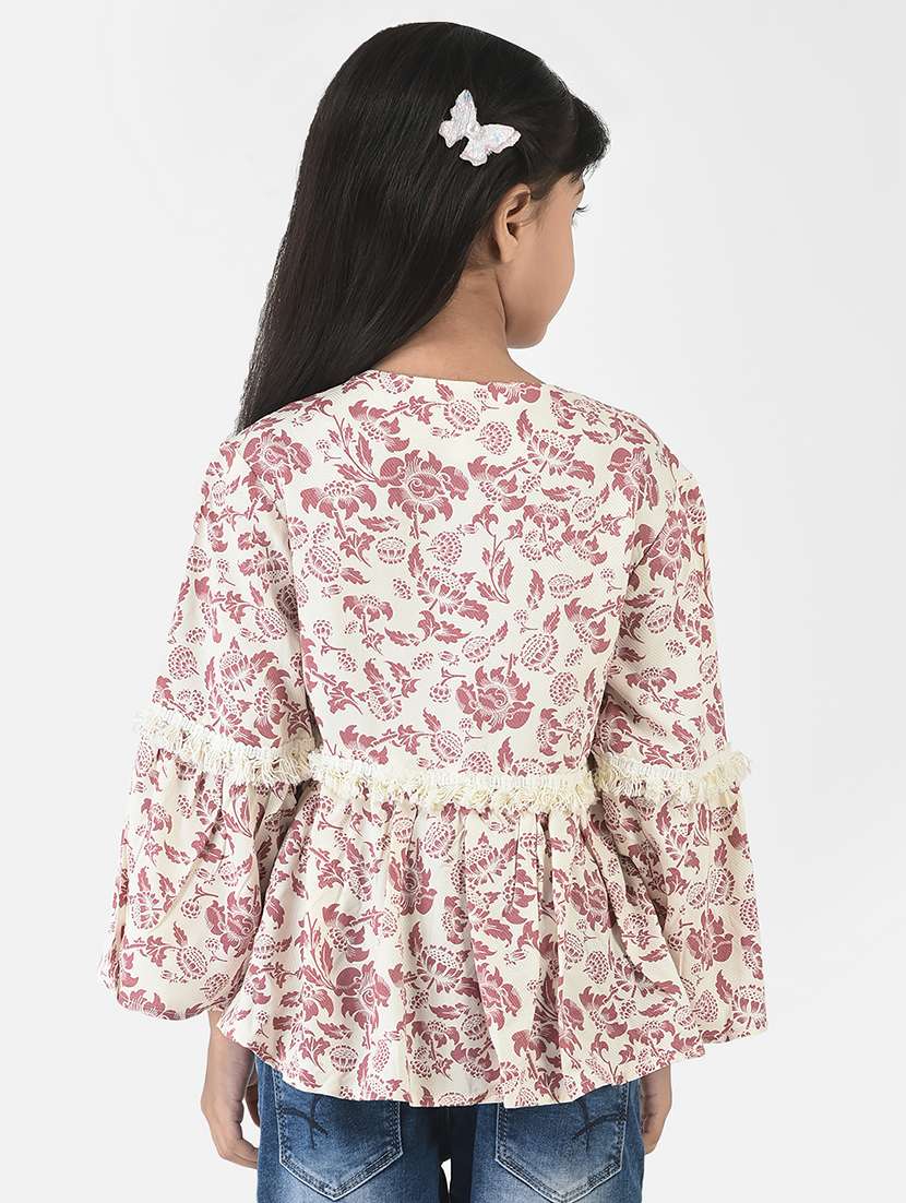 girls round neck top - 18621007 -  Standard Image - 2