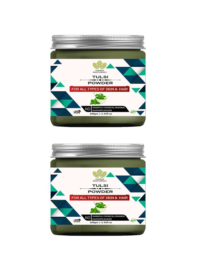 100% pure  and naturals tulsi powder 200 gms (pack of 2)