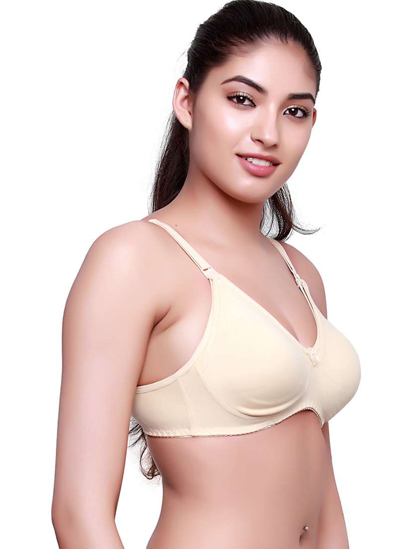 beige solid maternity/nursing bra - 18623539 -  Standard Image - 2