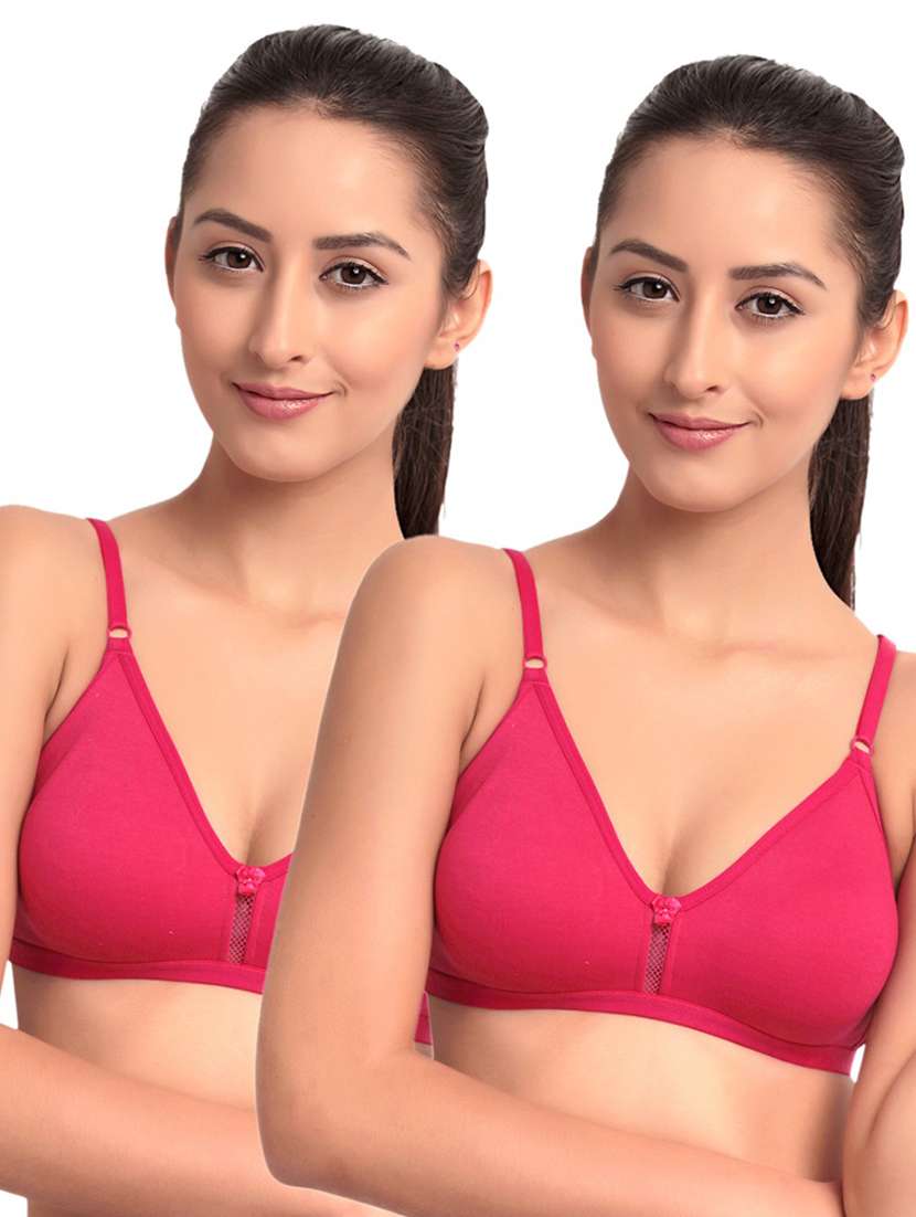 pack of 2 non padded regular bra 
