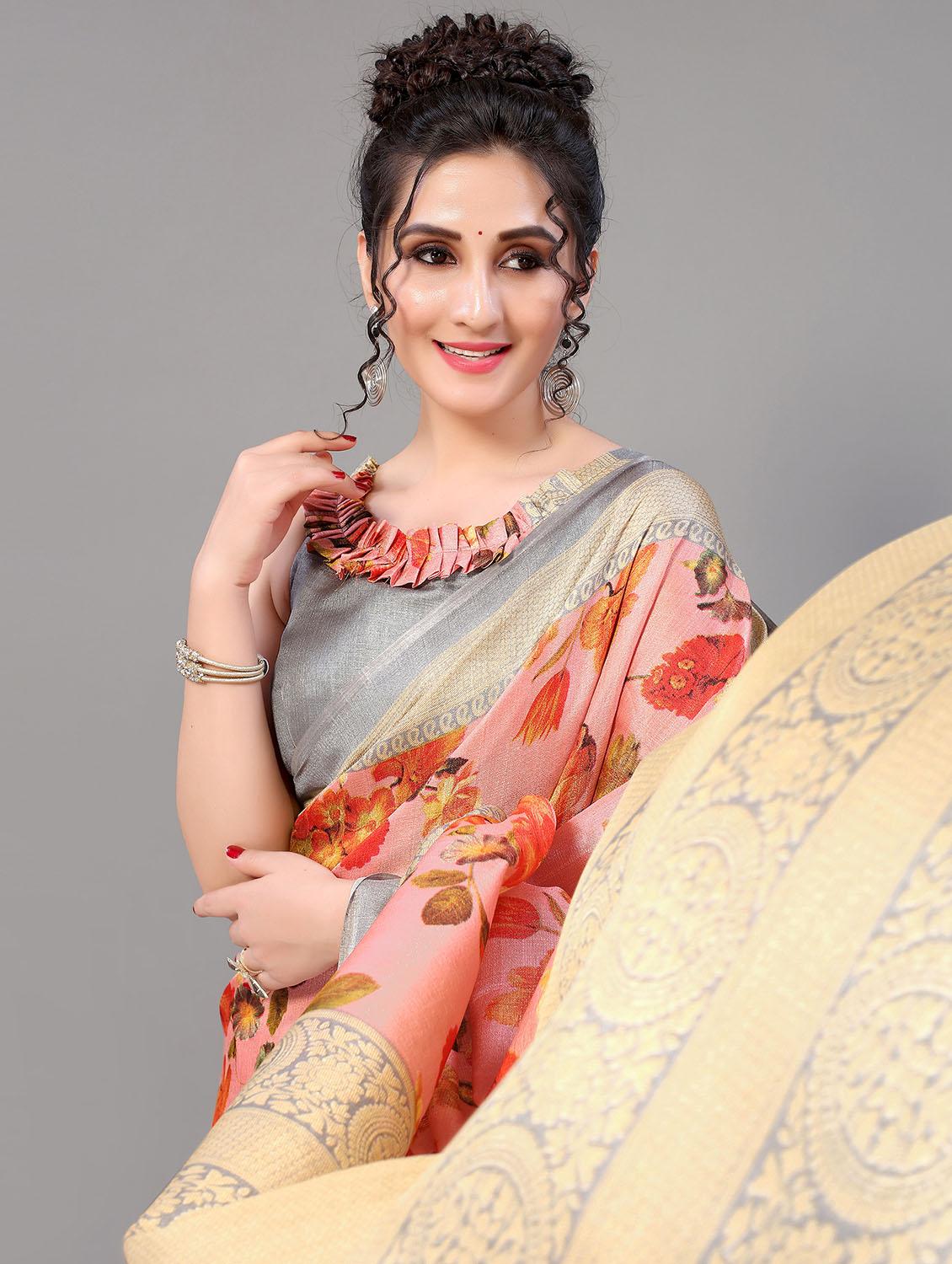 floral mysore silk saree - 18627157 - Standard Image - 2