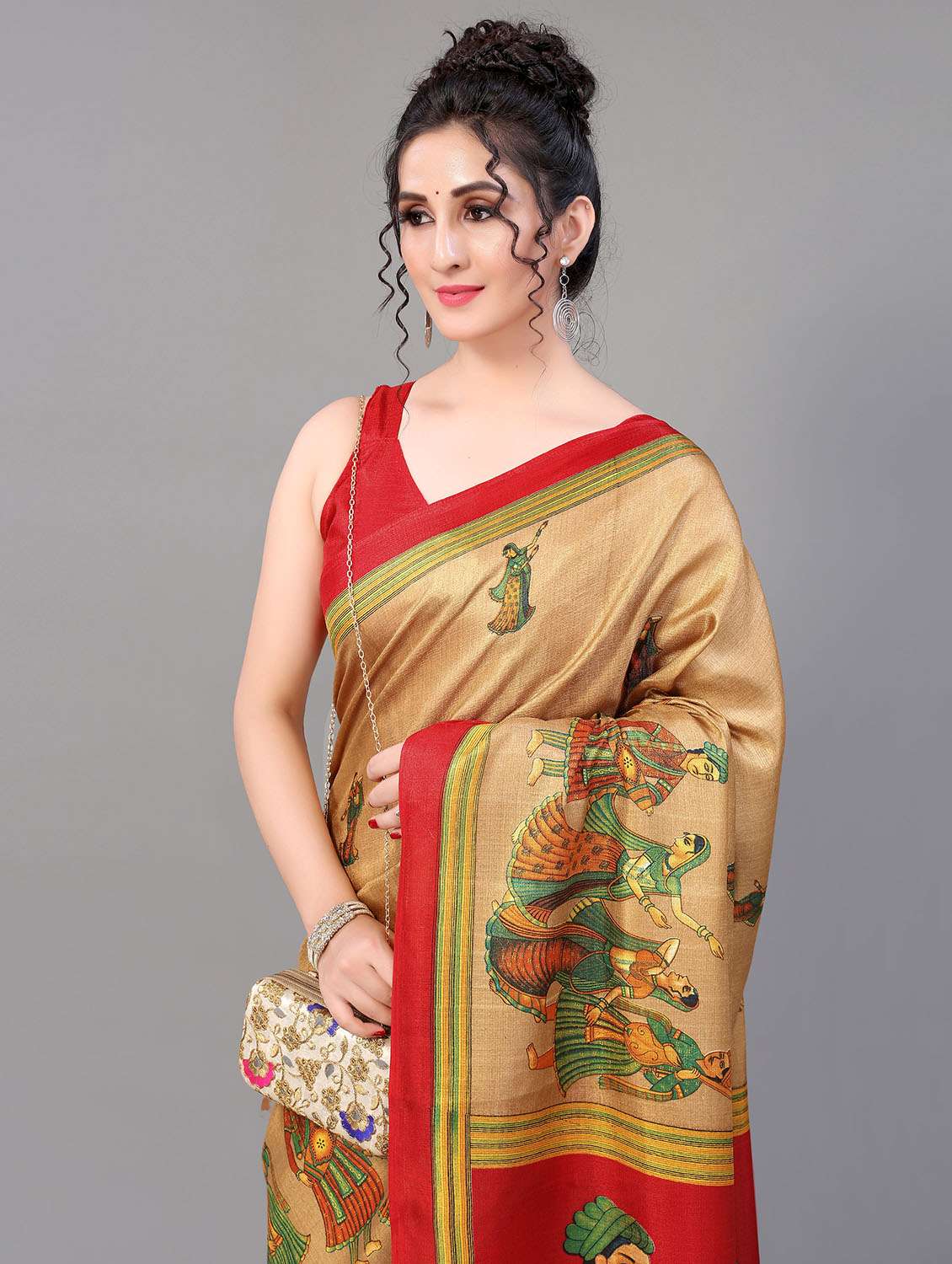 conversational mysore silk saree with blouse - 18627160 - Standard Image - 2