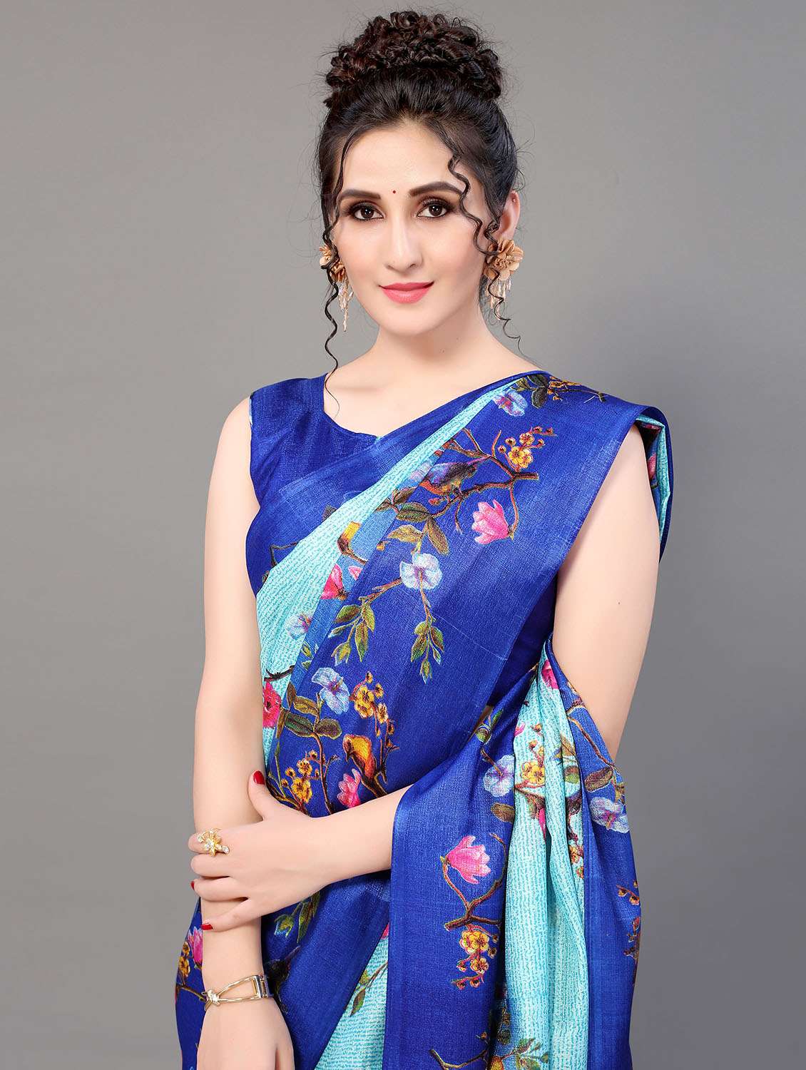 conversational mysore silk saree with blouse - 18627170 - Standard Image - 2