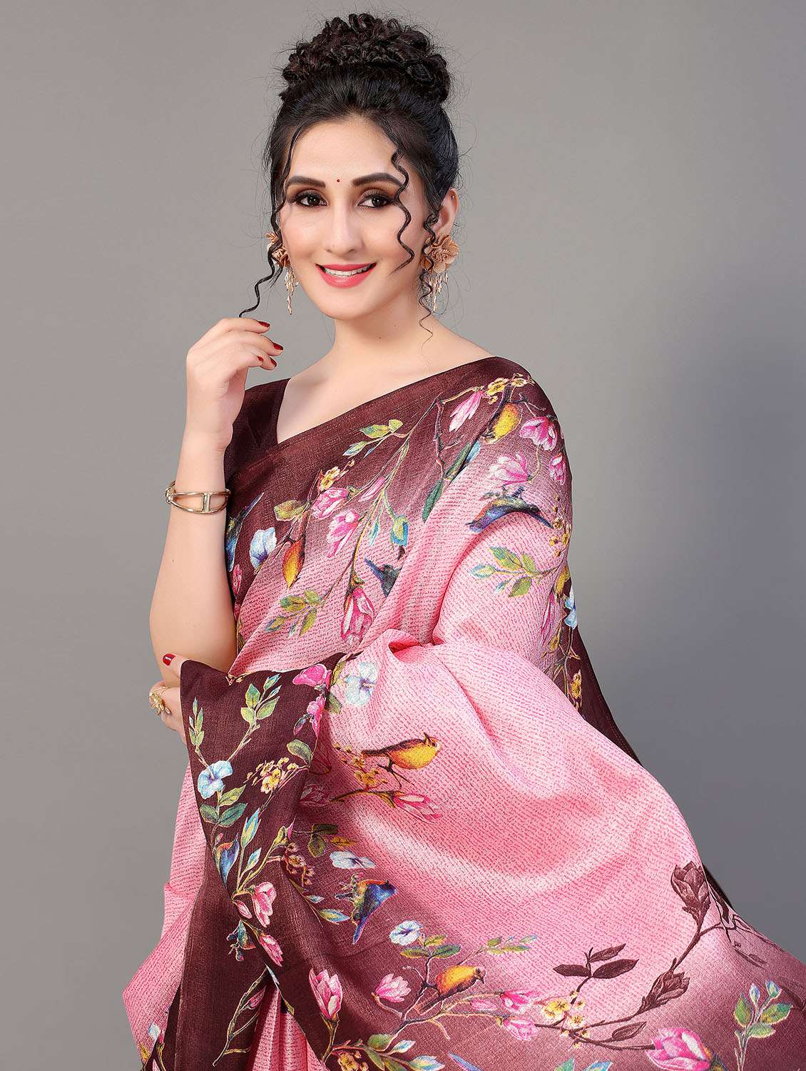 conversational mysore silk saree with blouse - 18627171 - Standard Image - 2