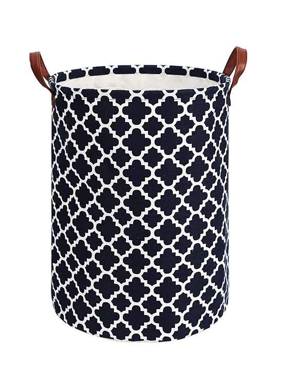 72l sized laundry basket (laltern black)-56x40.5x40.5cm