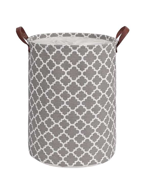 48l sized laundry basket (laltern grey)-48x36x36cm