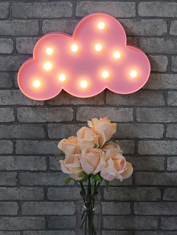 cloud night light led marquee sign-baby light-battery operated - pink - 18629142 -  Standard Image - 2