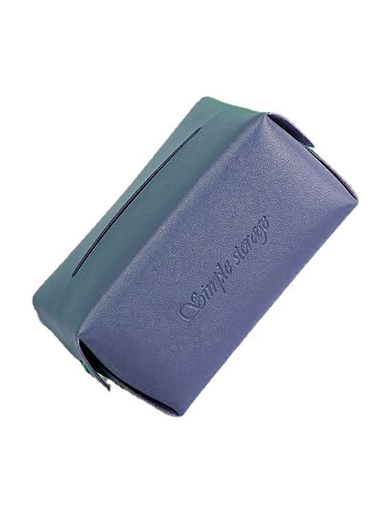 pu leather tissue box