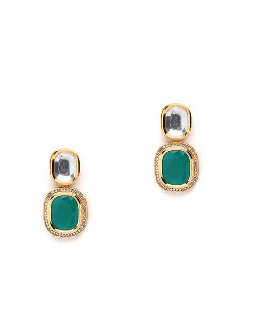 gold plated drop earring - 18632951 -  Standard Image - 0