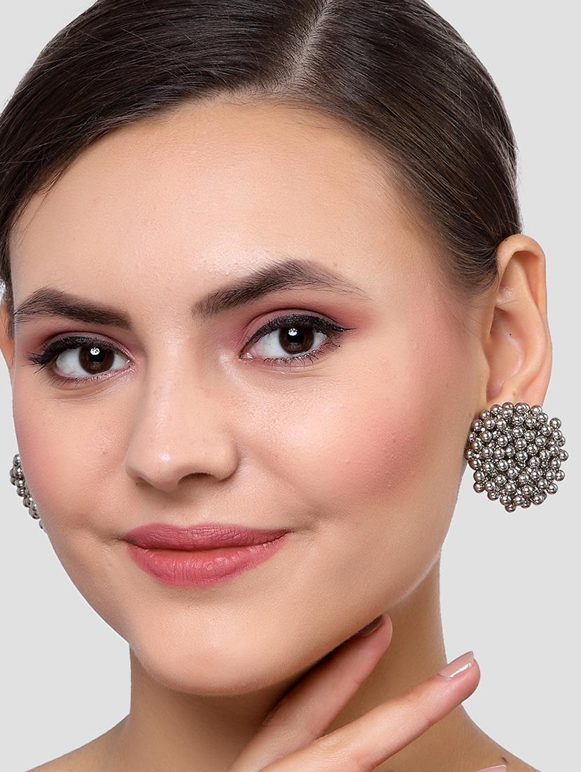 set of 3 silver plated earring - 18632974 - Standard Image - 2