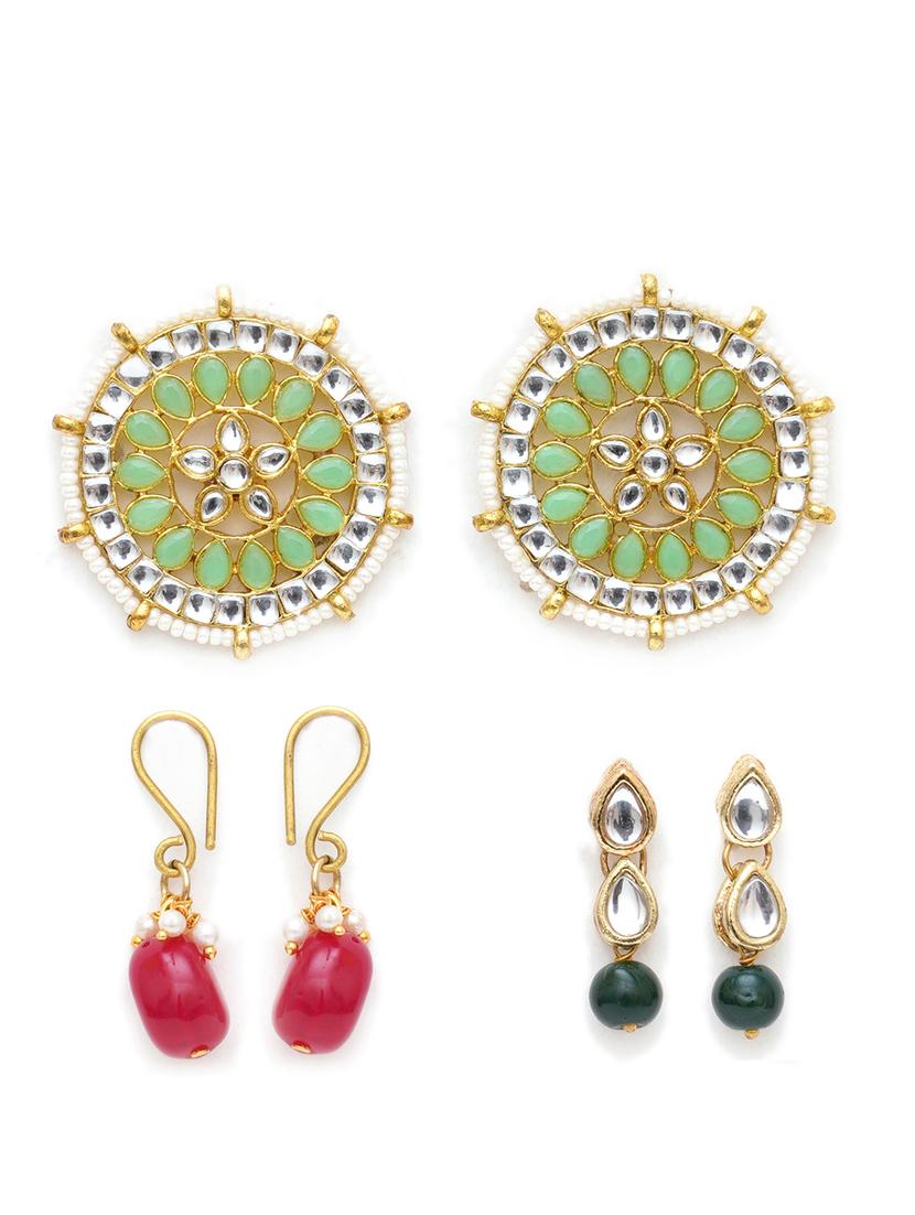 set of 3 gold plated earring - 18633006 -  Zoom Image - 0